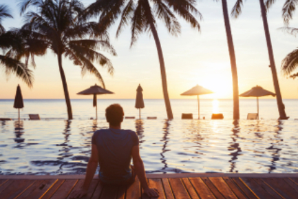 Beach Resorts feel more relaxing than city hotels